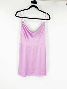 Sunday Best Aritzia Spencer Satin Dress Amethyst Lilac